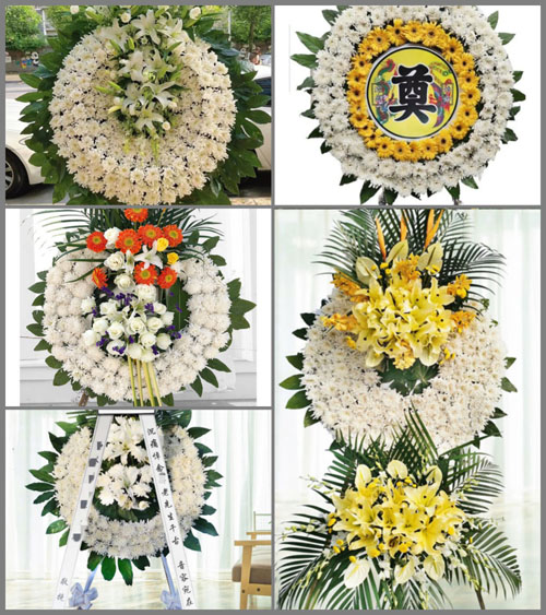 湖北黄冈市英山县南河镇四安寨村花圈速递